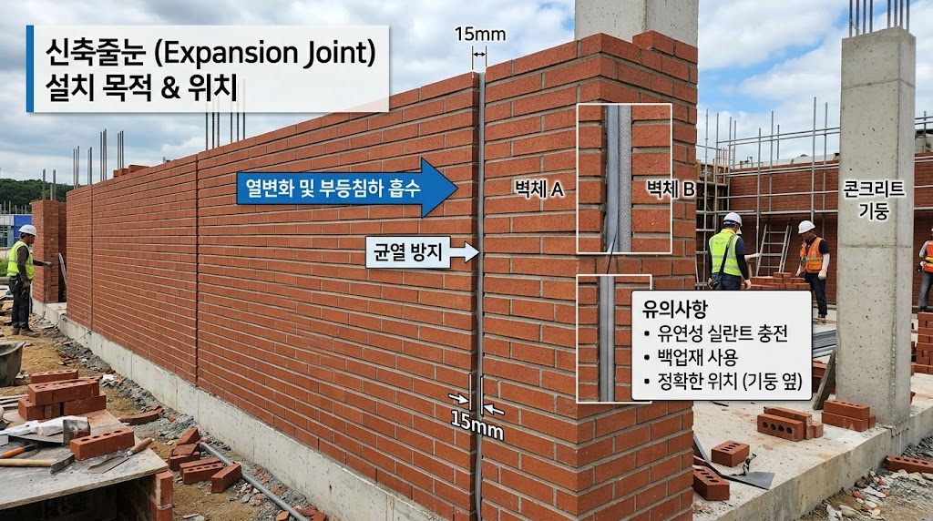 조적조 벽체에서 신축줄눈(Expansion Joint)의 설치목적,위치 및 시공 시 유의사항 1 image 15