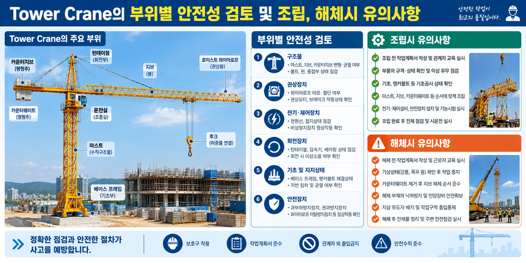 Tower Crane의 부위별 안전성 검토 및 조립, 해체시 유의사항 1 image 20