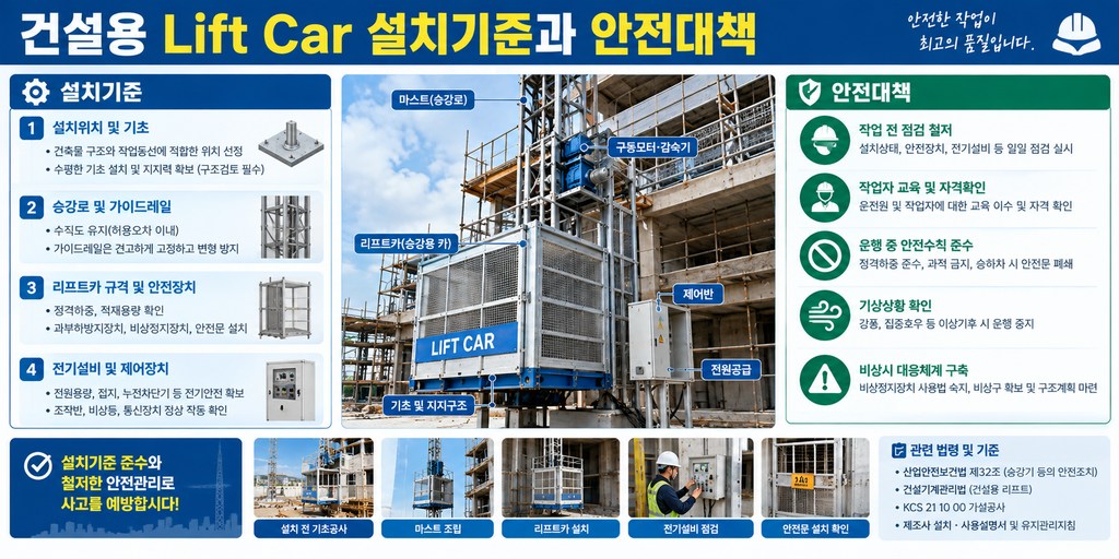 건설용 Lift Car 설치기준과 안전대책 1 image 21