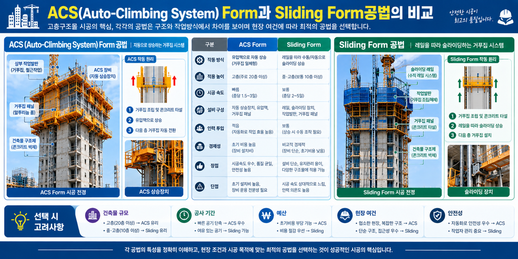 ACS(Auto-Climbing System) Form과 Sliding Form공법의 비교 1 image 25